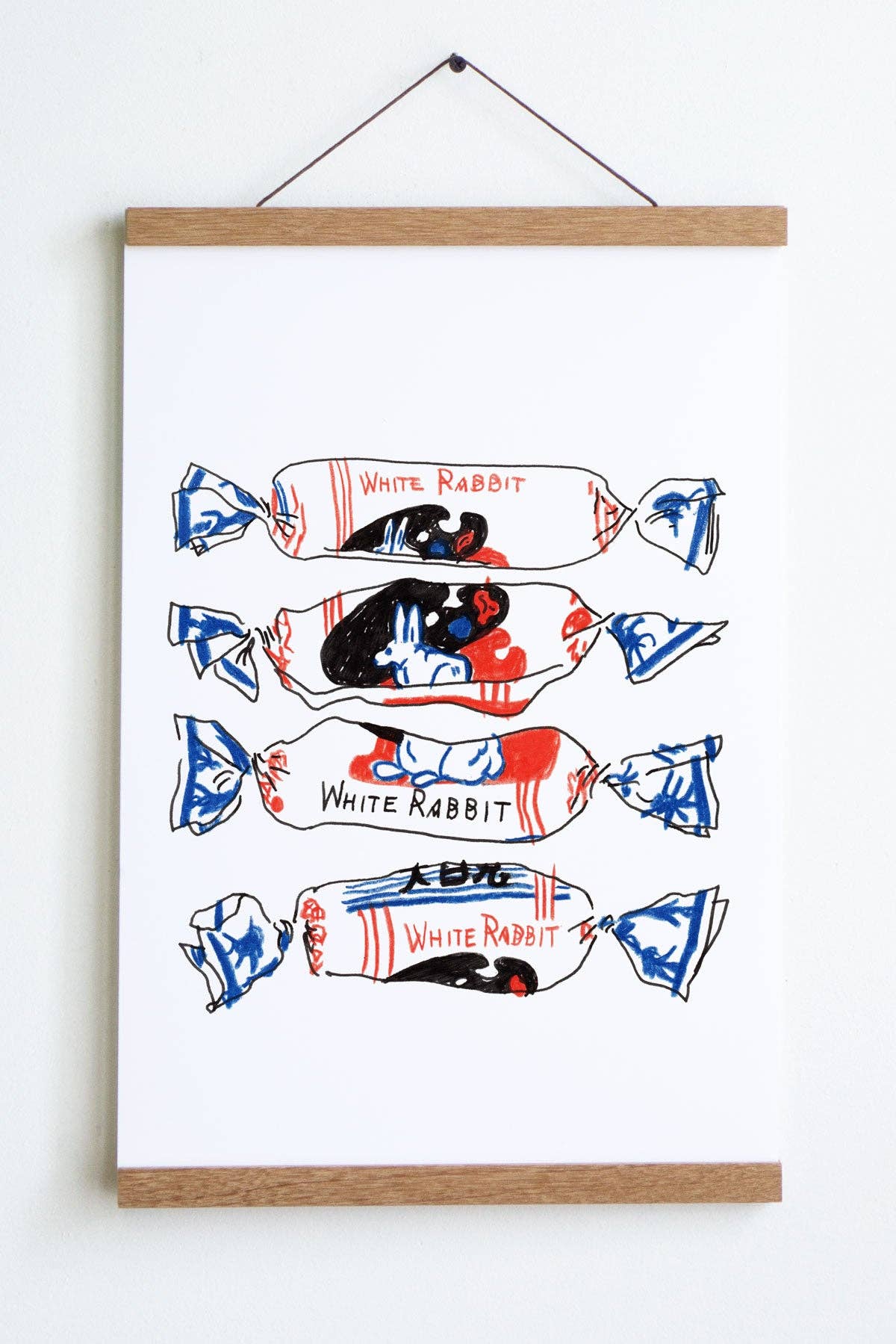 White Rabbit Print
