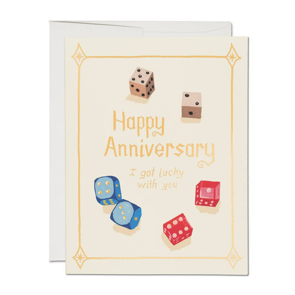 Lucky Dice anniversary card