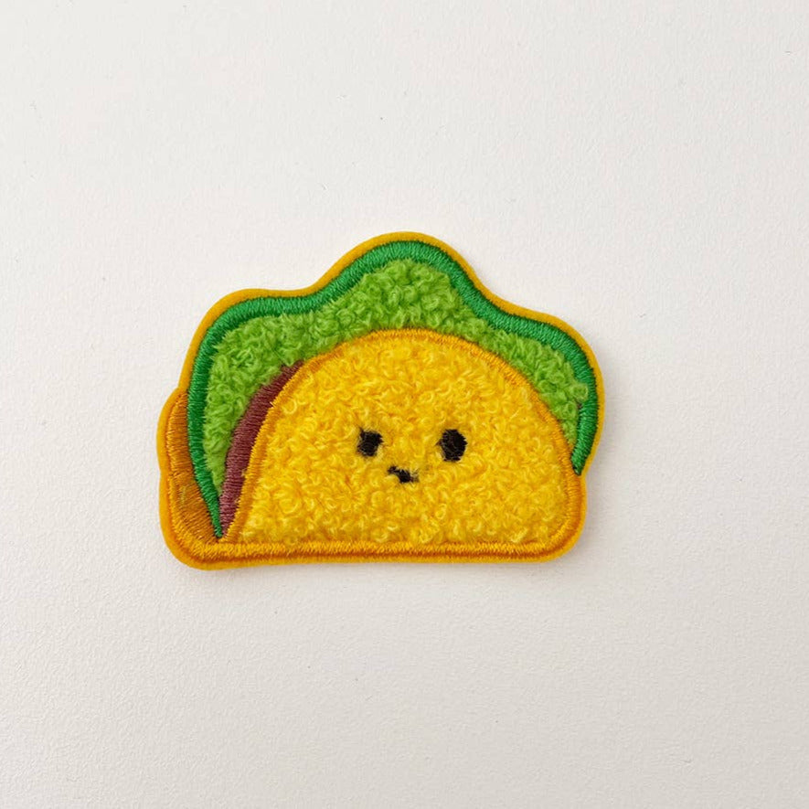 Taco Stick On Chenille Patch