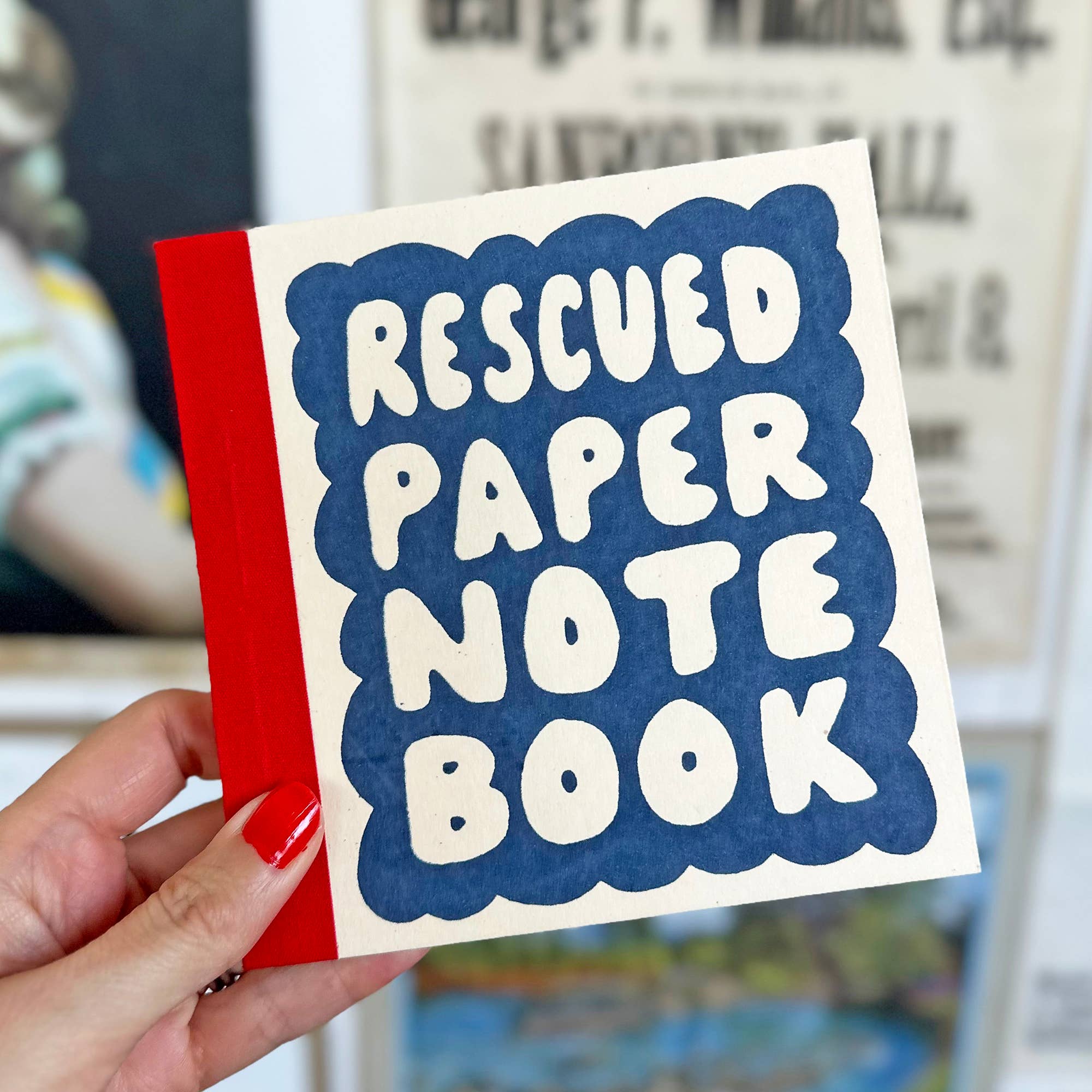 Small Rescued Paper Notebook In Assorted Colors