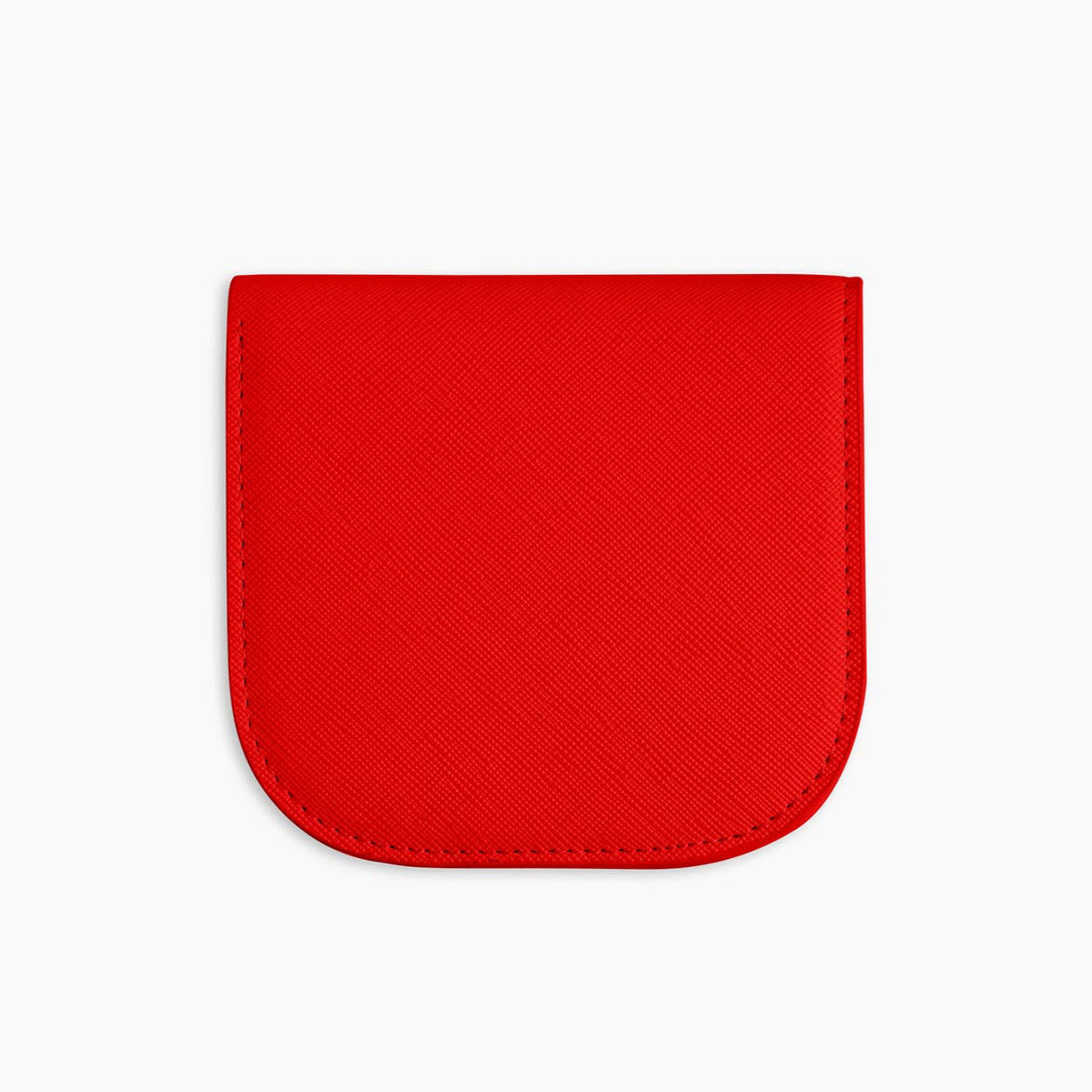 Red wallet on a white background