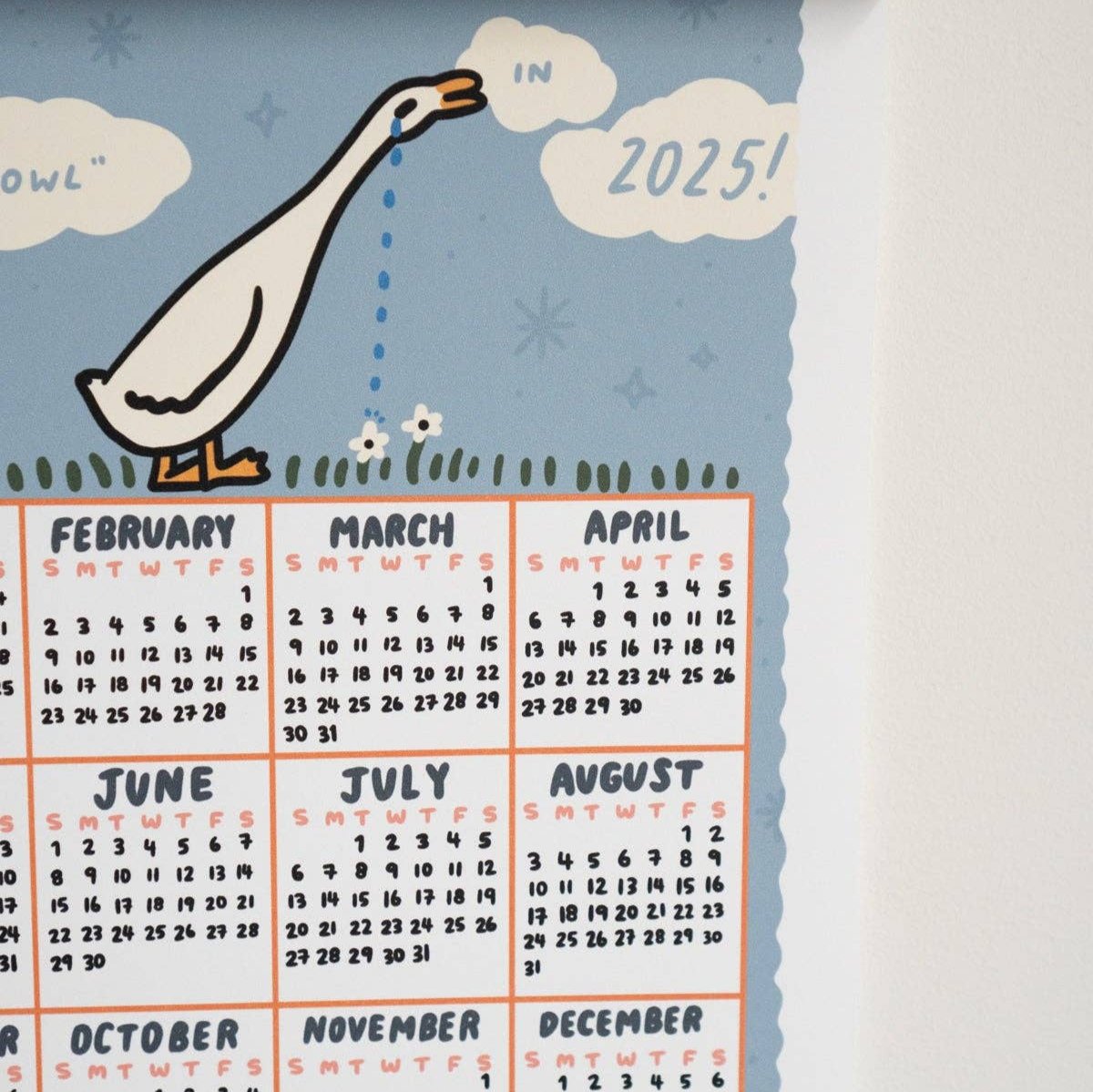 Feeling Fowl - 2025 Small Calendar Print