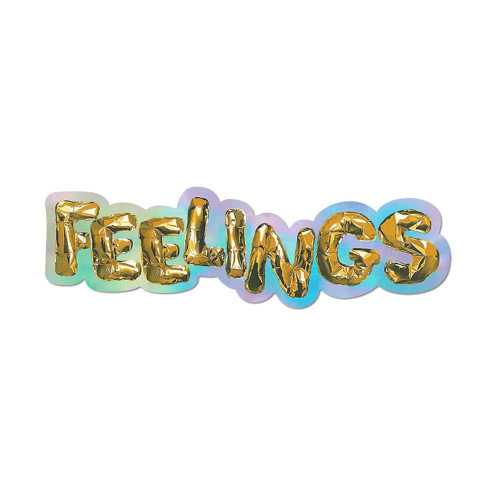 Feelings by Joel Mesler - Die-Cut Sticker