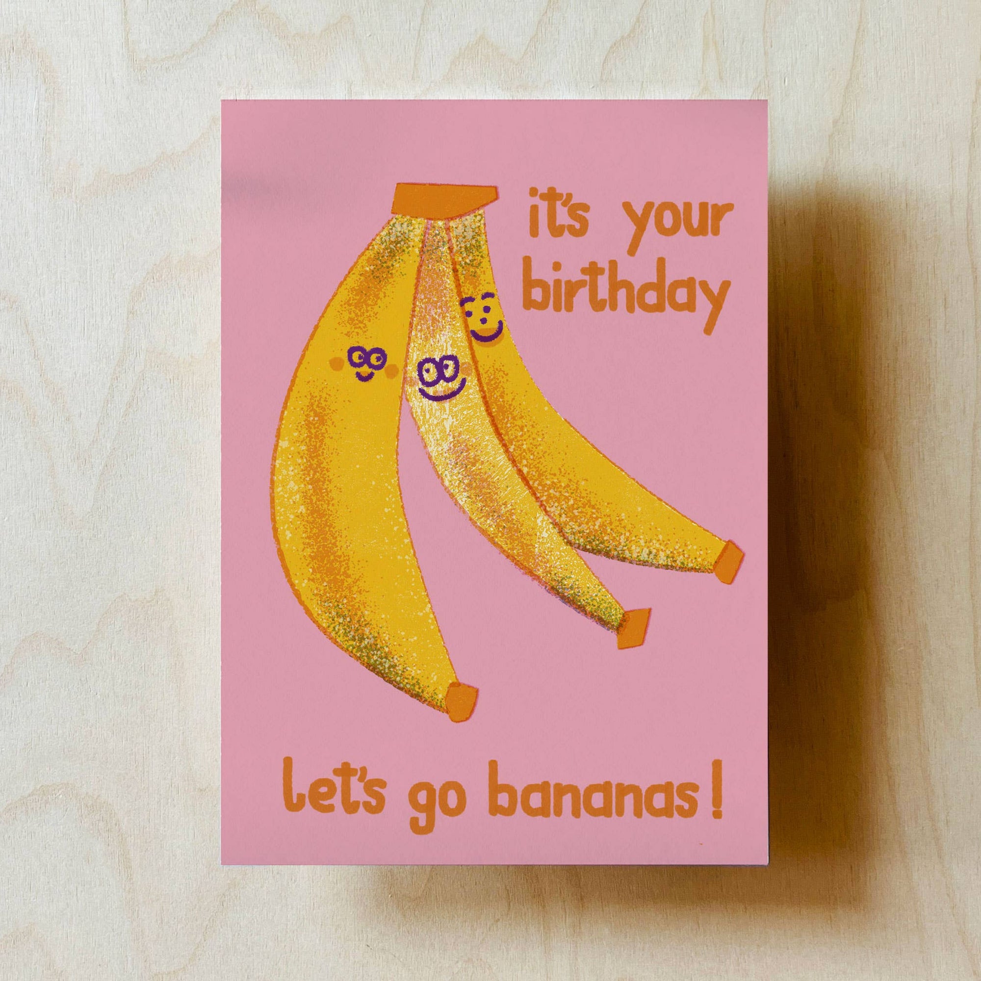 Bananas Postcard -Barbara Dziadosz