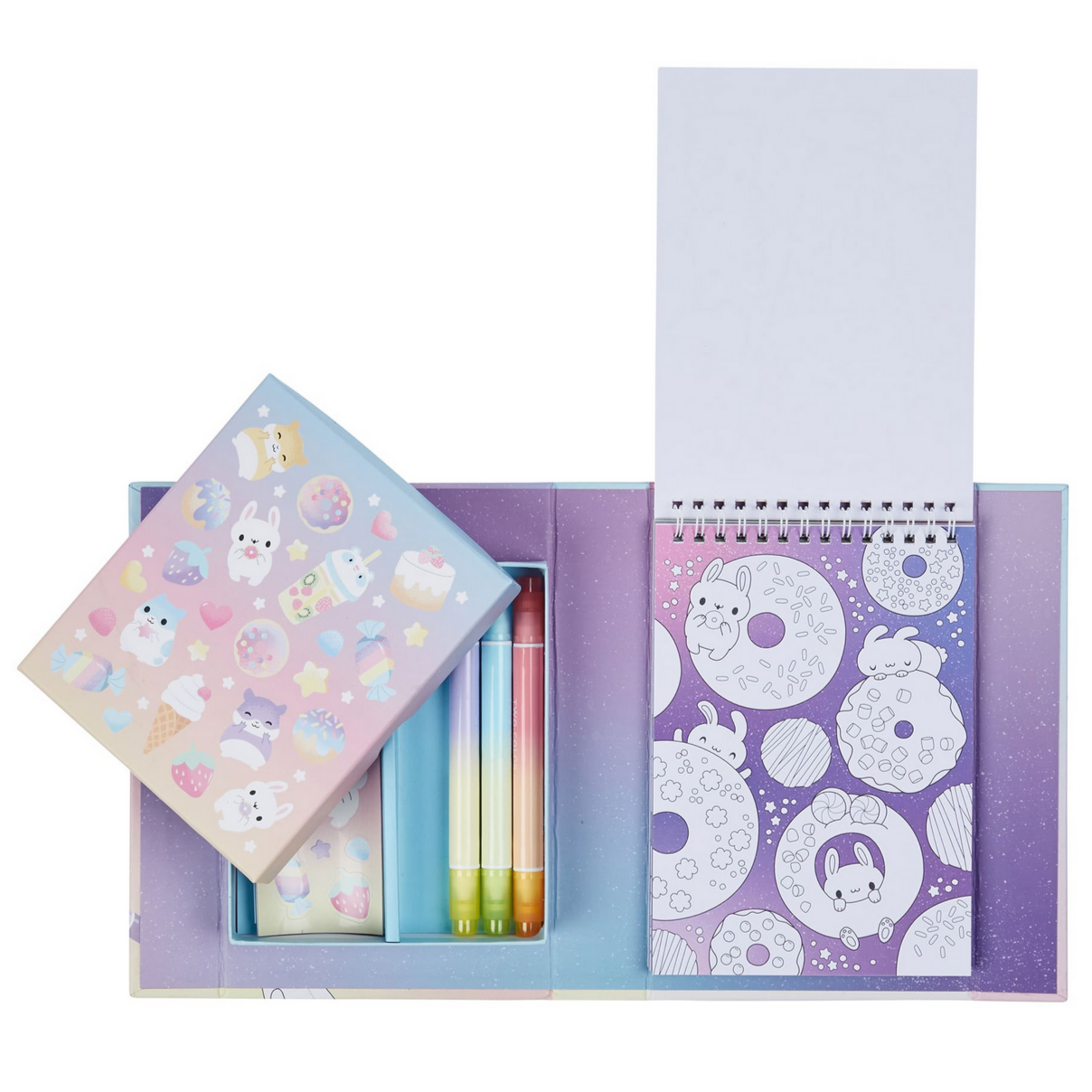 Kawaii Cafe – Pastel Coloring Set