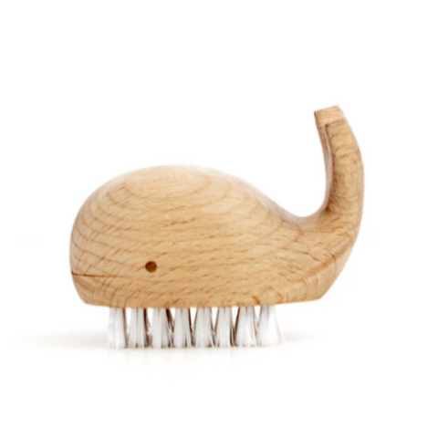 Wooden Whale Nail/Vegetable Brush