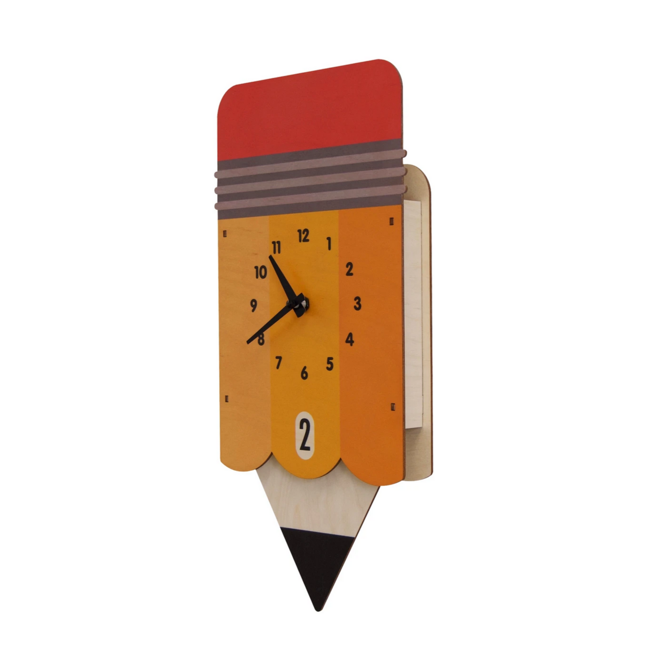 Pencil Pendulum Clock -wood