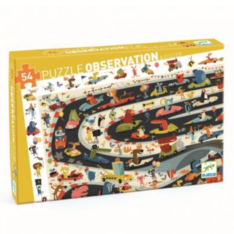 Observation Automobile Rally Puzzle 54pcs