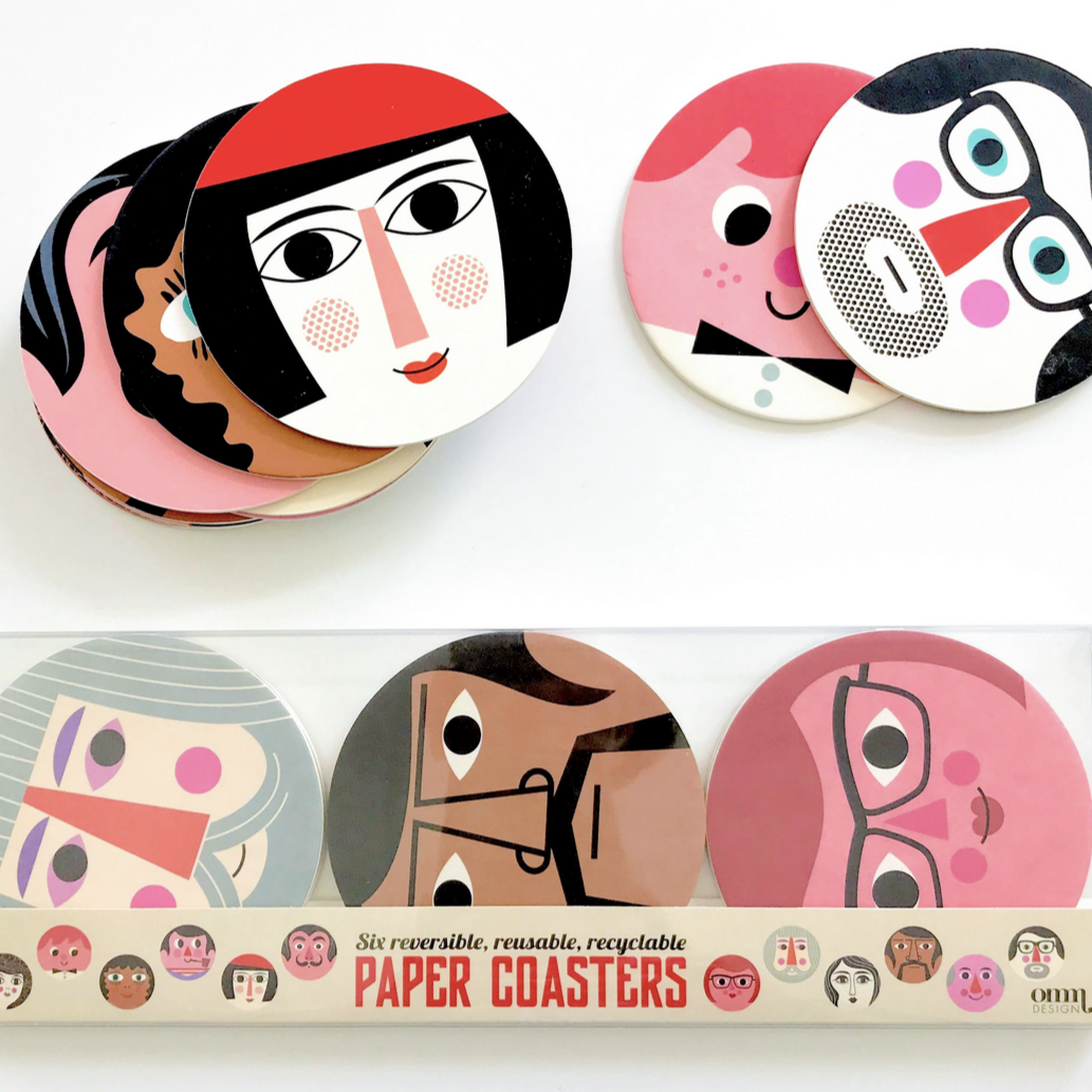 Face Coasters -Ingela P Arrhenius