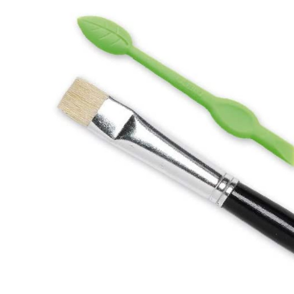 brush and plastic stick