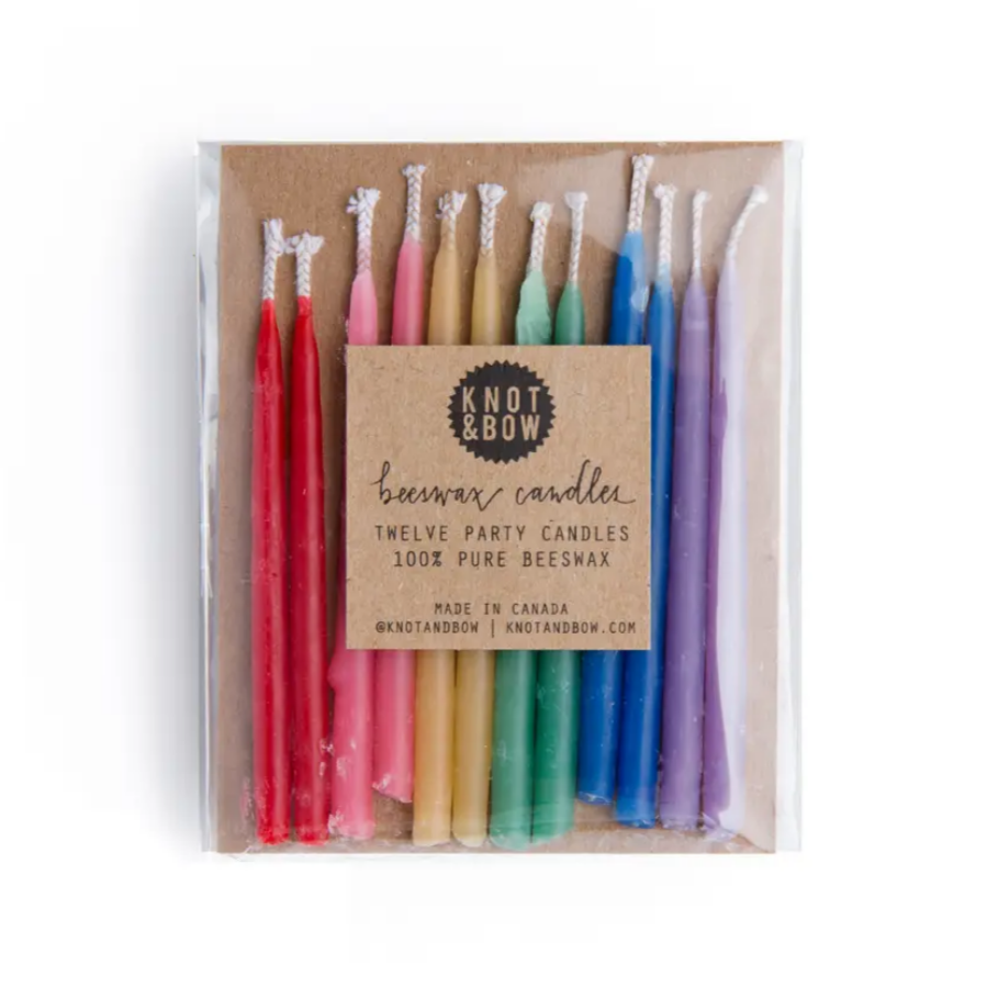 Assorted Beeswax Birthday Candles