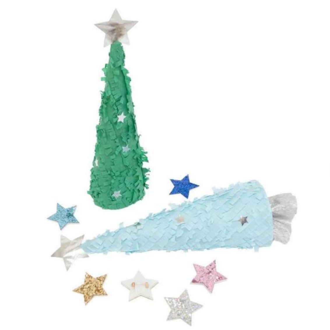 Christmas Trees Crackers (glitter star brooch)