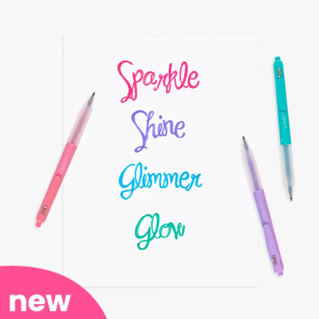 Oh My Glitter! Retractable Gel Pens (set of 4)