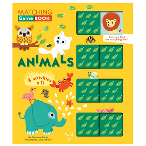 Animals Matching Game Book: 4 Activities in 1! (3-5yrs)