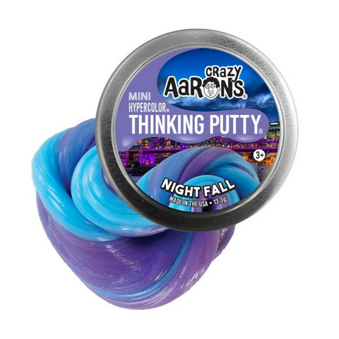 Putty changing from violet to blue in tin
