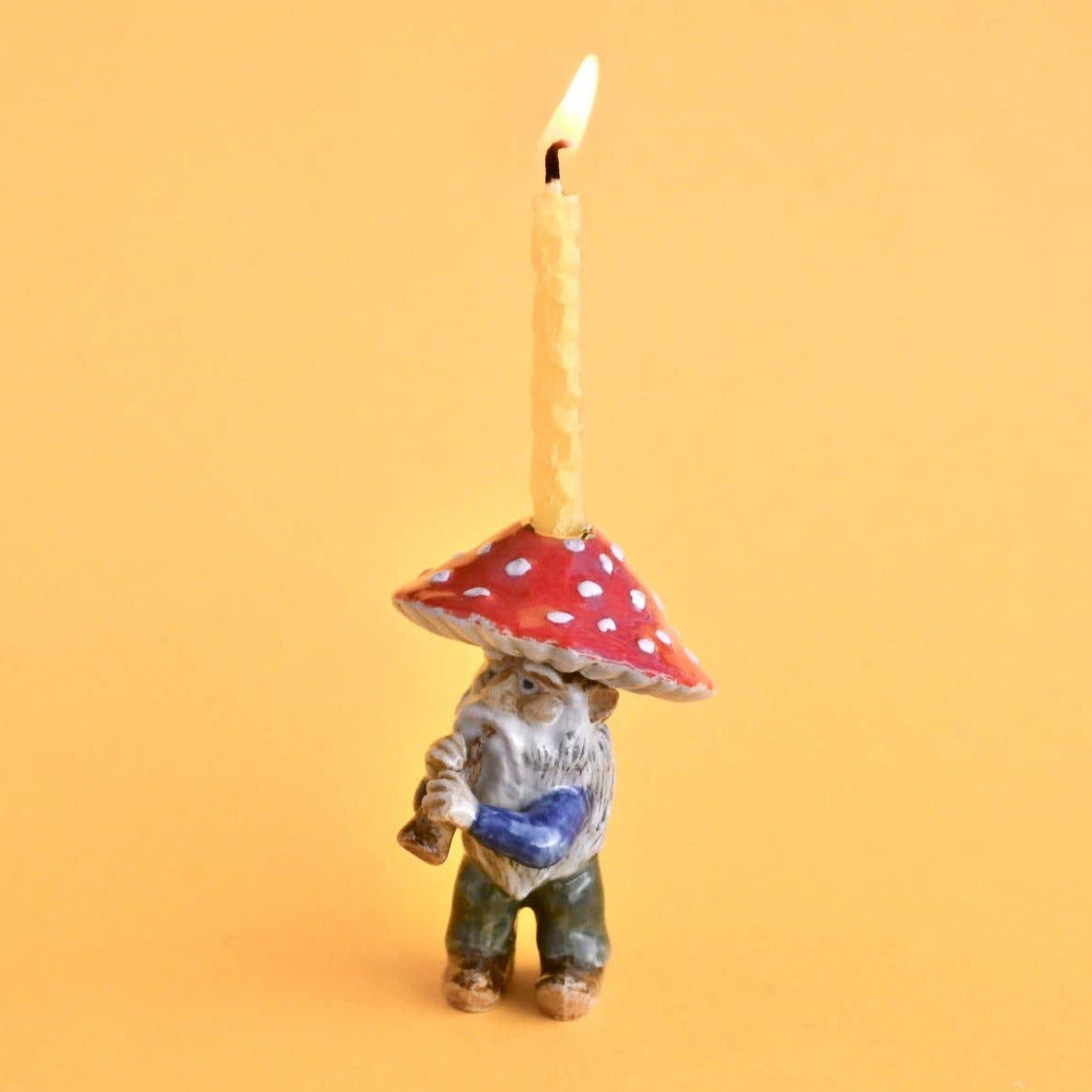 Mushroom Gnome Cake Topper