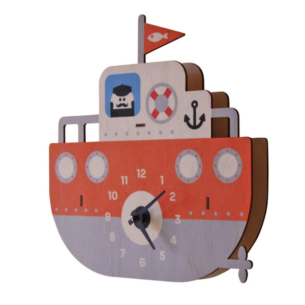 Tugboat Clock (No Pendulum)