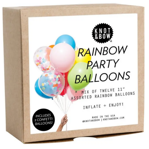 Rainbow Party Balloons (pk12)