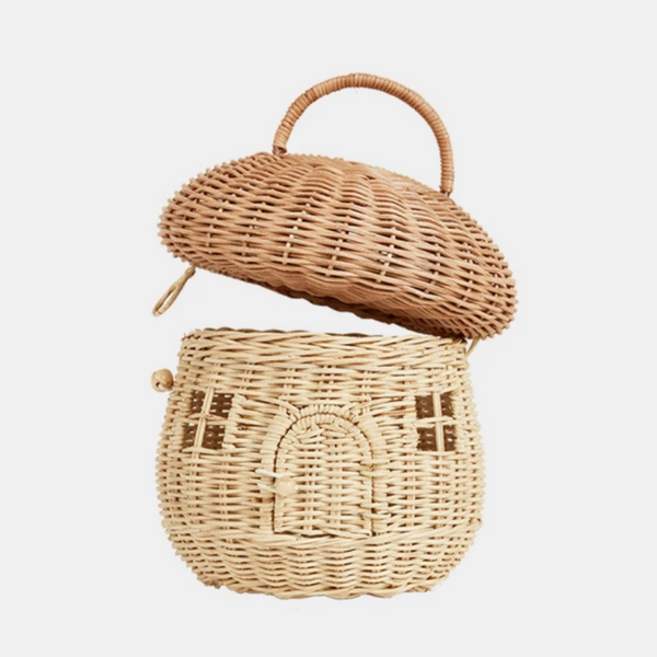Rattan Mushroom Basket
