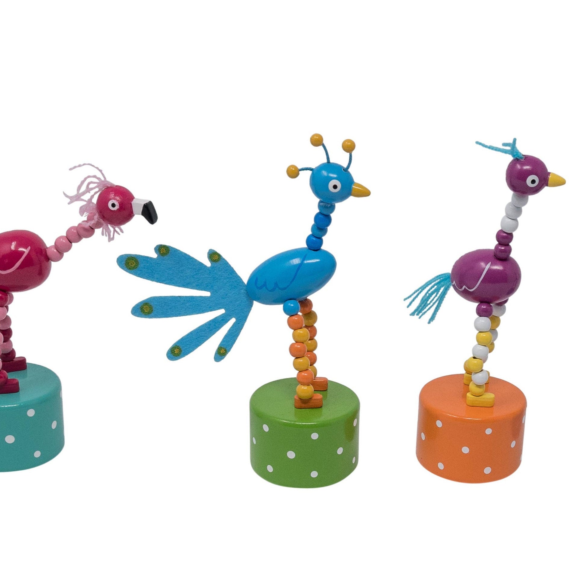 Bird Push Puppets