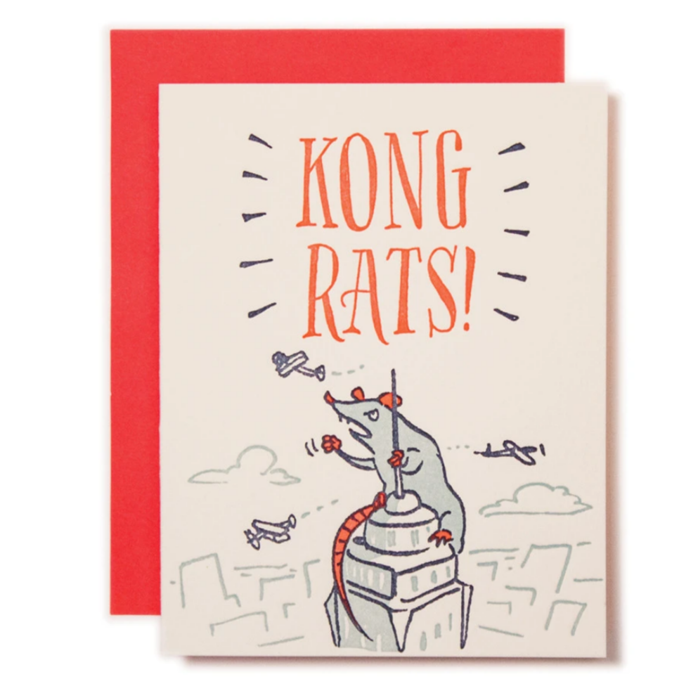 Kong Rats Card -congratulations