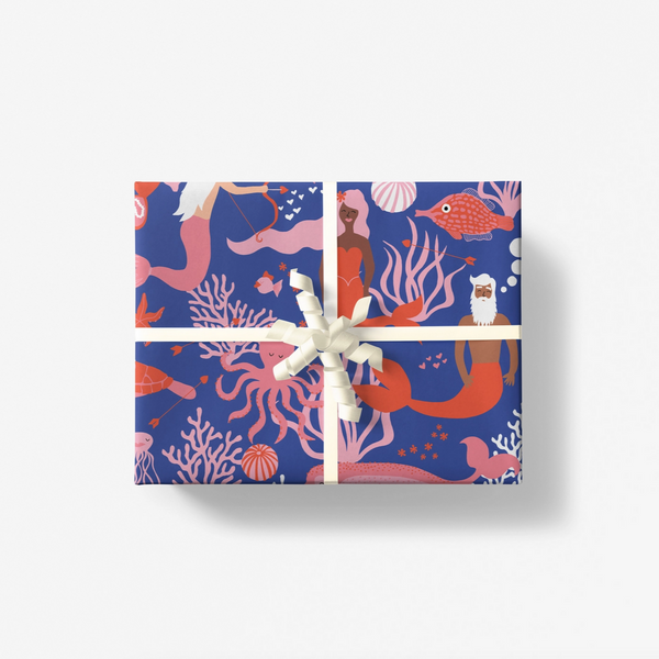 Sea of Love Gift Wrap Roll - Roll of 3 Sheets