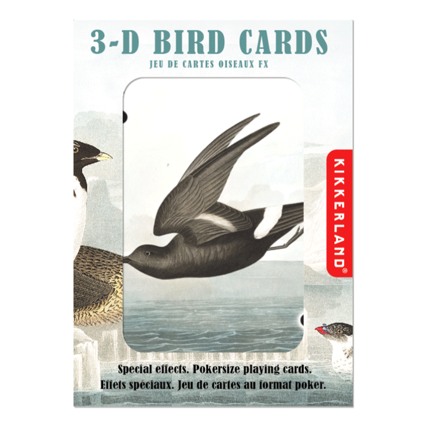 3-D Bird Playing Cards