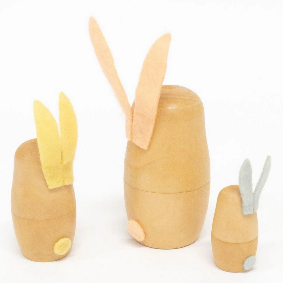 Wooden Stacking Bunnies