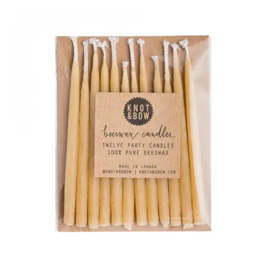 Natural Beeswax Birthday Candles