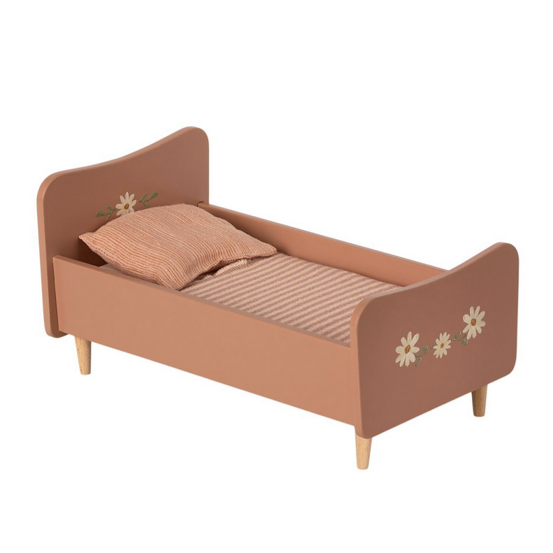 Wooden Bed, Mini - Rose