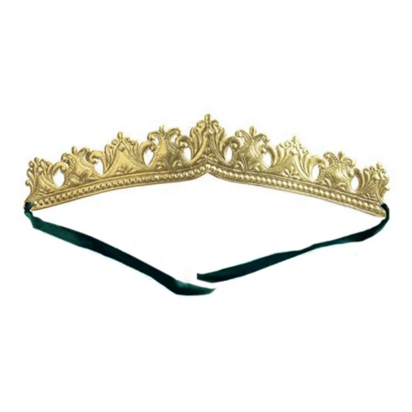 Crown Embossed Gold from Europe - with ribbon