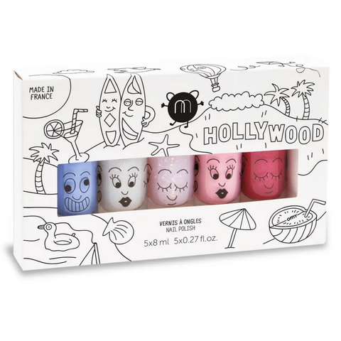 Hollywood Nail Polish -set of 5