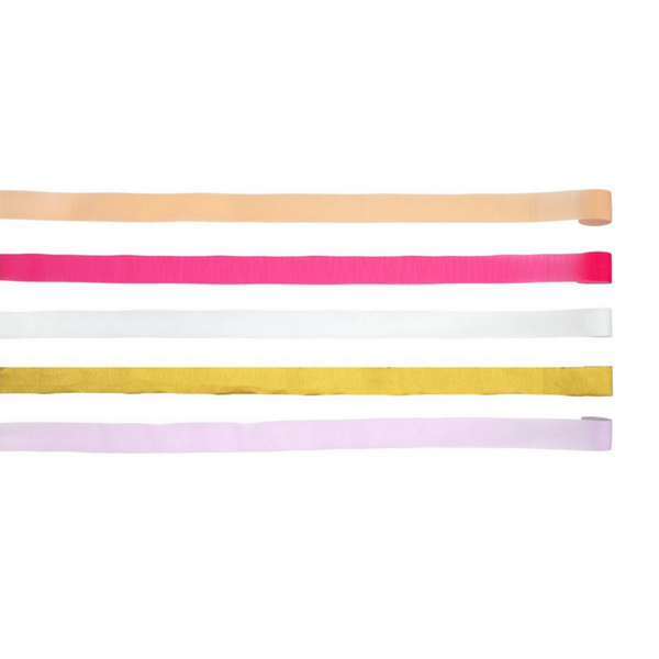 Pink Crepe Paper Streamers (5pk)