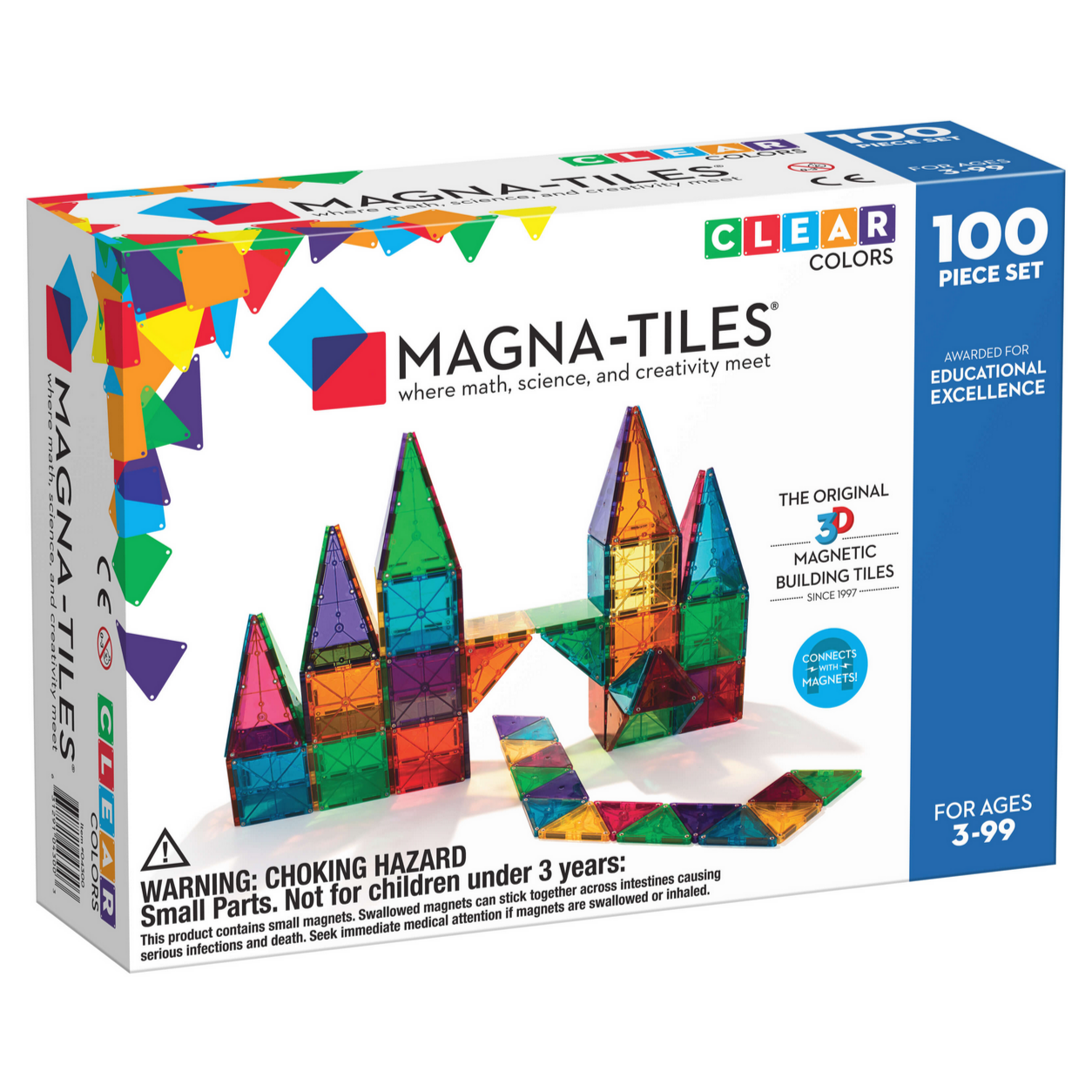 MAGNA-TILES Clear Colors 37pc Set