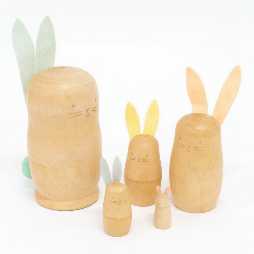 Wooden Stacking Bunnies