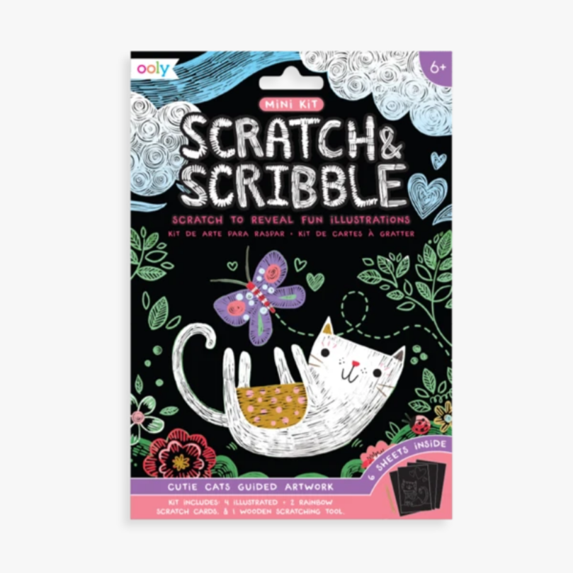 package featuring cat playing with butterfly