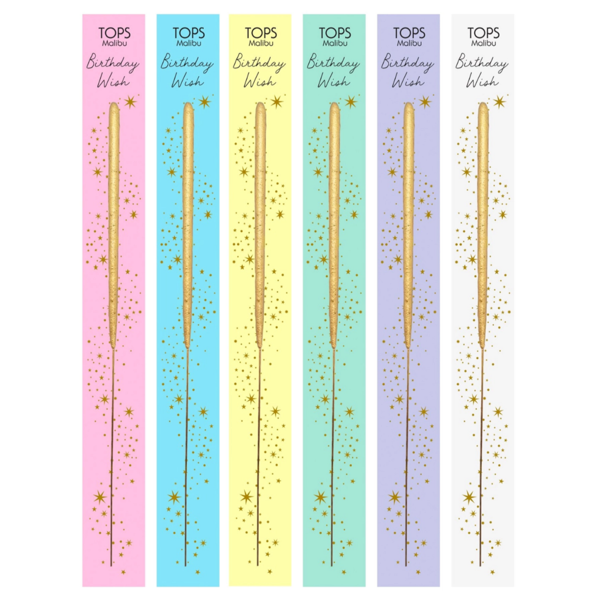 Single Wish Gold Sparkler Birthday Wish/Celebrate