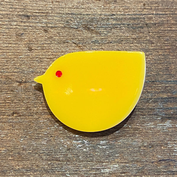 yellow chick hair clip