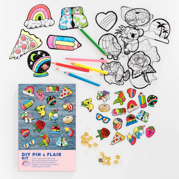 DIY Pin and Flair Shrinky Dink Kit 8yrs+