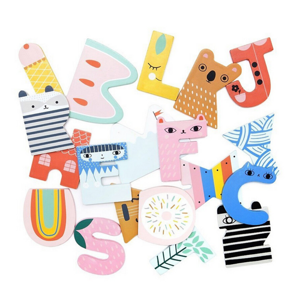 this is a picture showing some of the alphabet letters by Suzy Ultman.