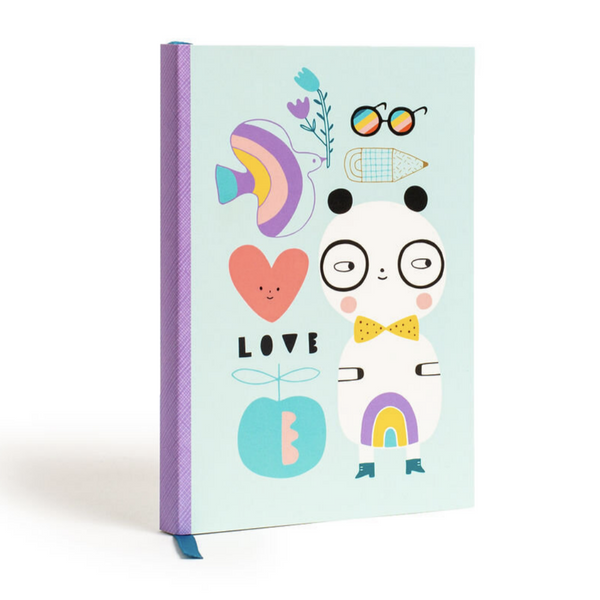 Notebook Panda love with Stickers- Soft Cover -Suzy Ultman