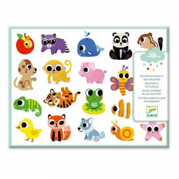 package of animal stickers
