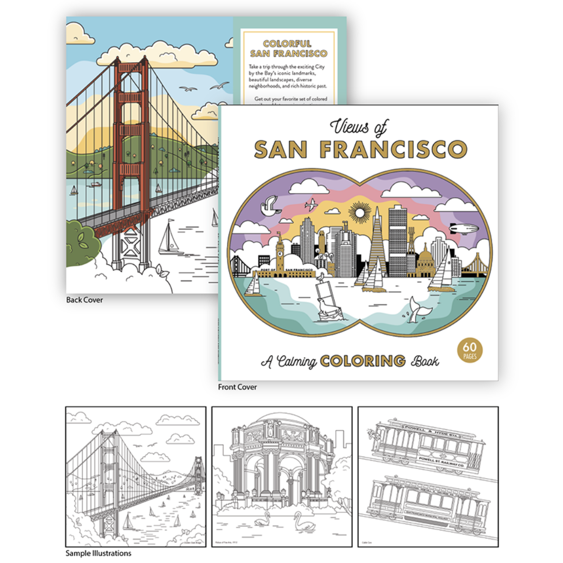 Views of San Francisco Coloring Book