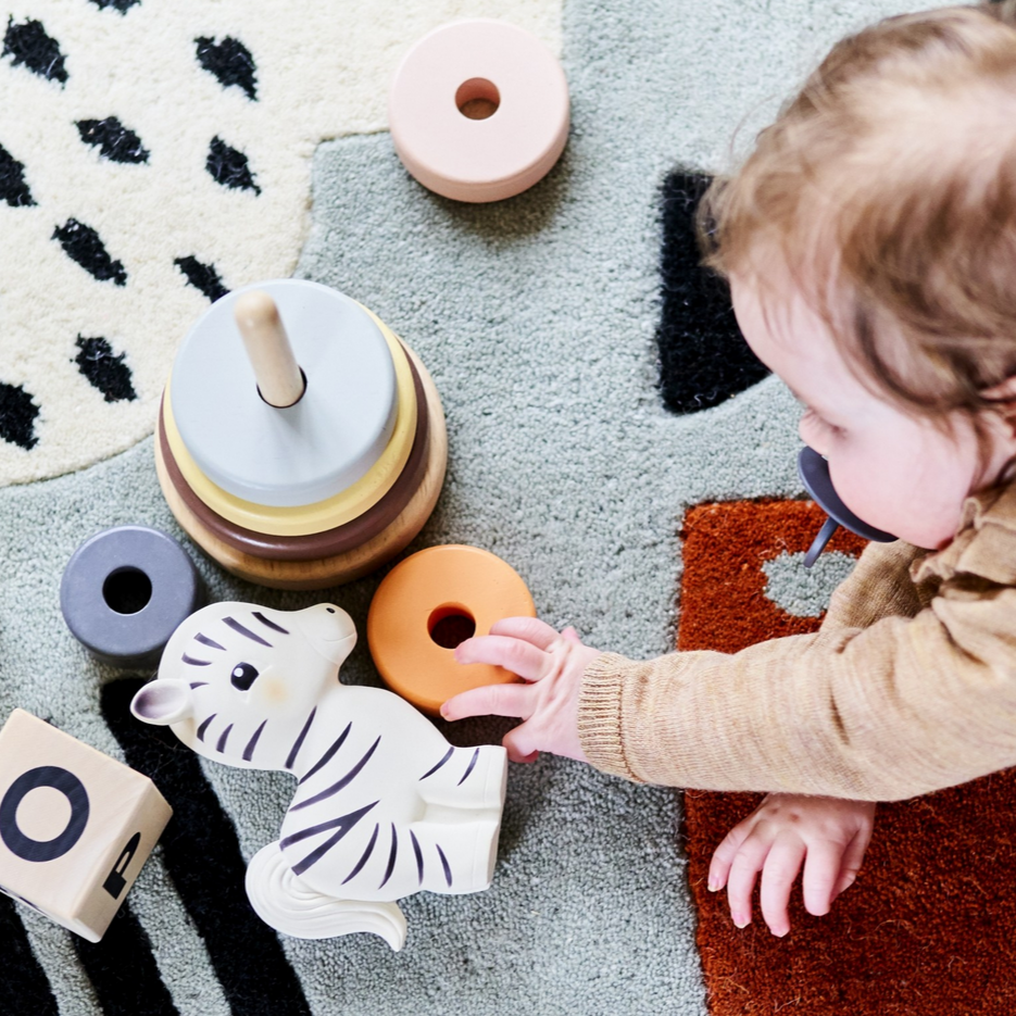 Zippy the Zebra 100% Natural Rubber Teether Toy