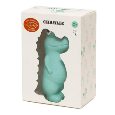 Charlie the Crocodile 100% Natural Rubber Teether Toy