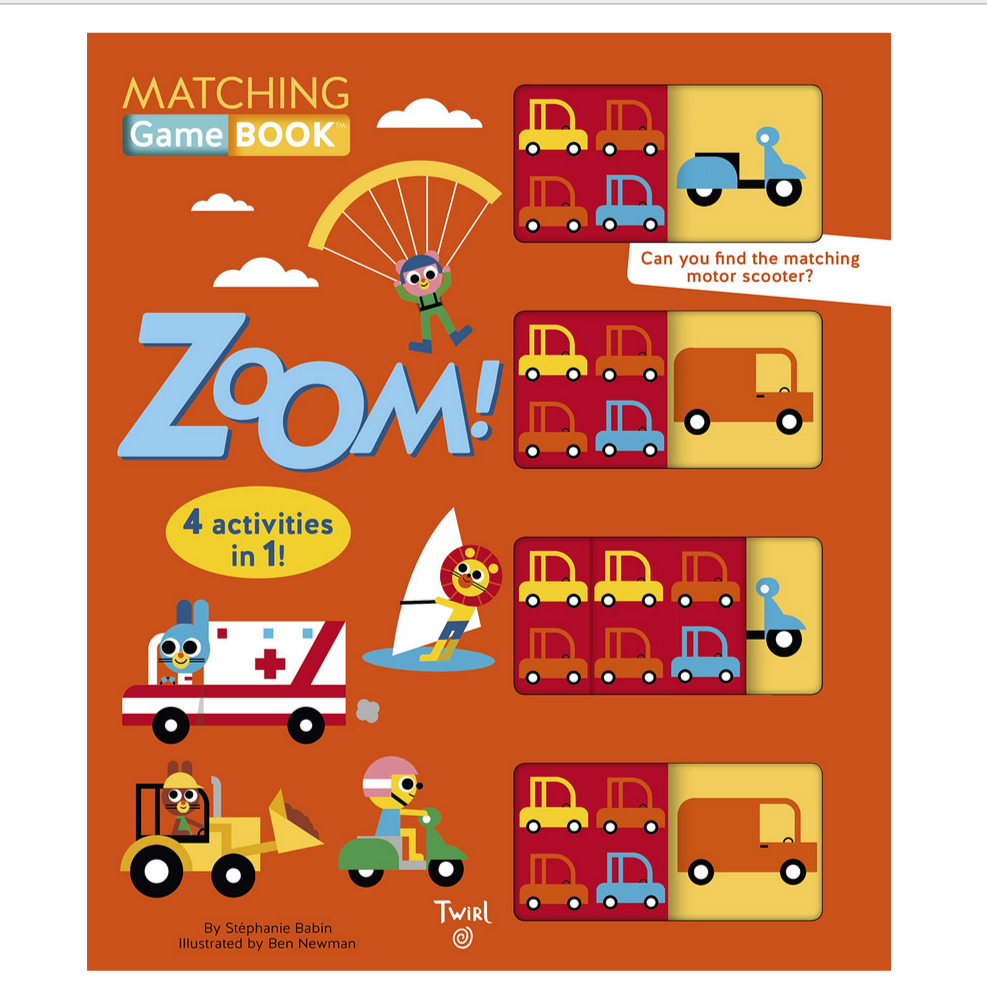 Zoom! Matching Game Book: 4 Activities in 1!