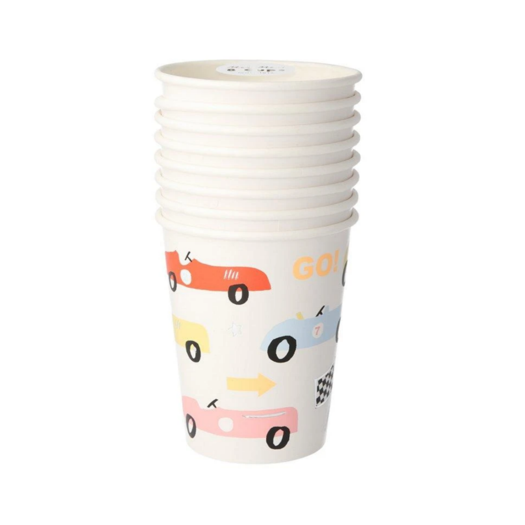 Race Car Cups (pk8)