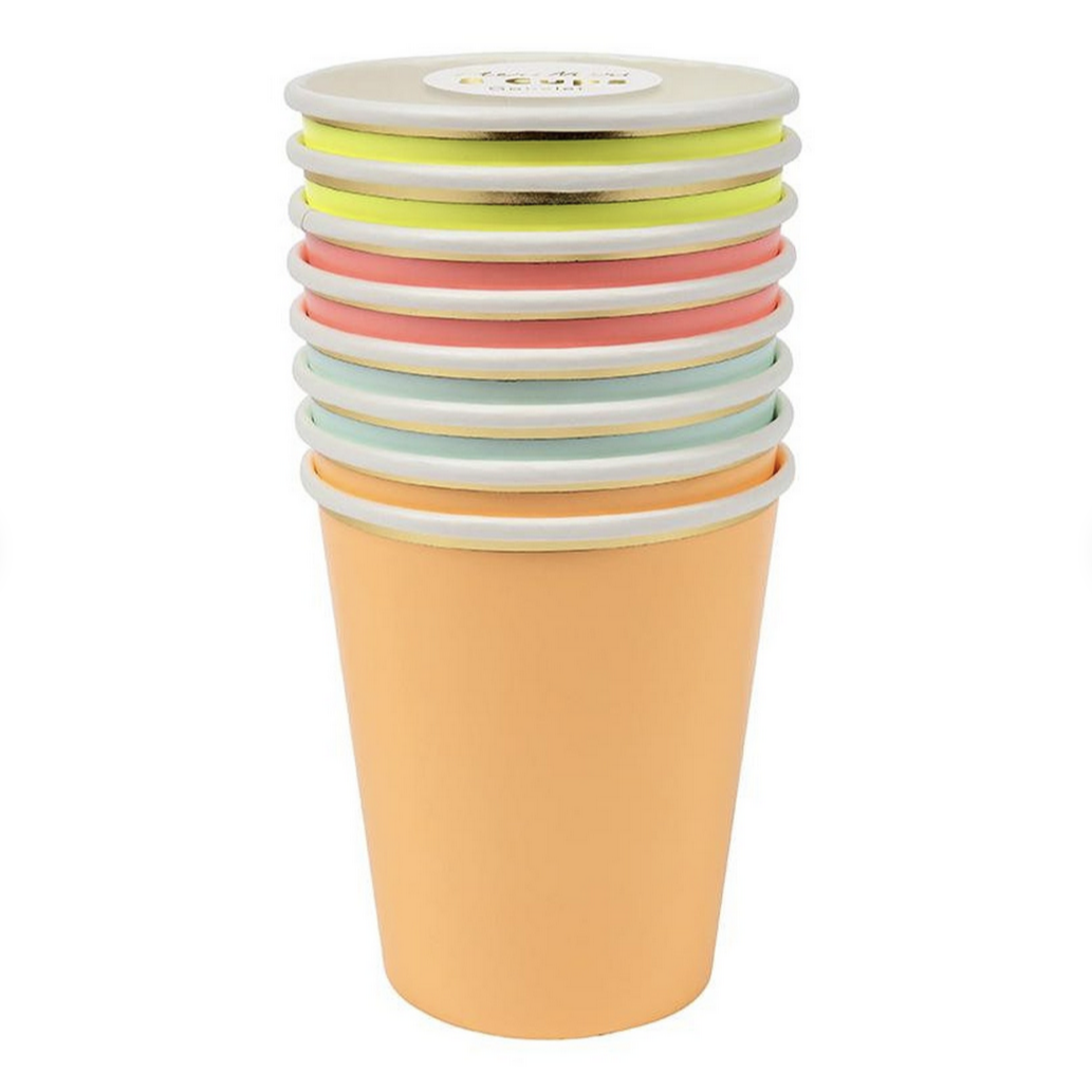 Neon Party Cups (pk8)