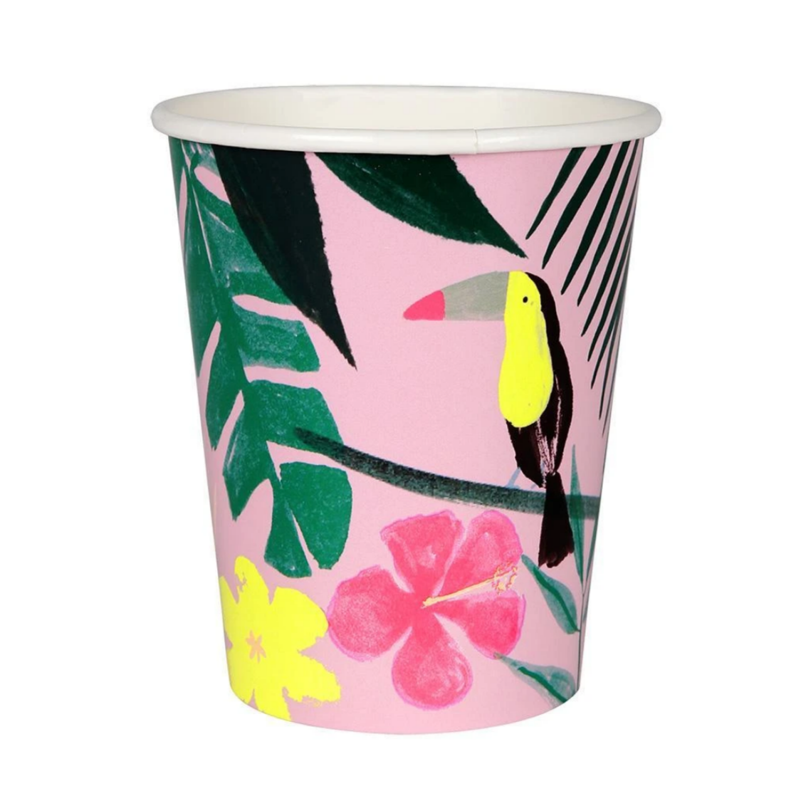 Pink Tropical Toucan Cups (pk12)