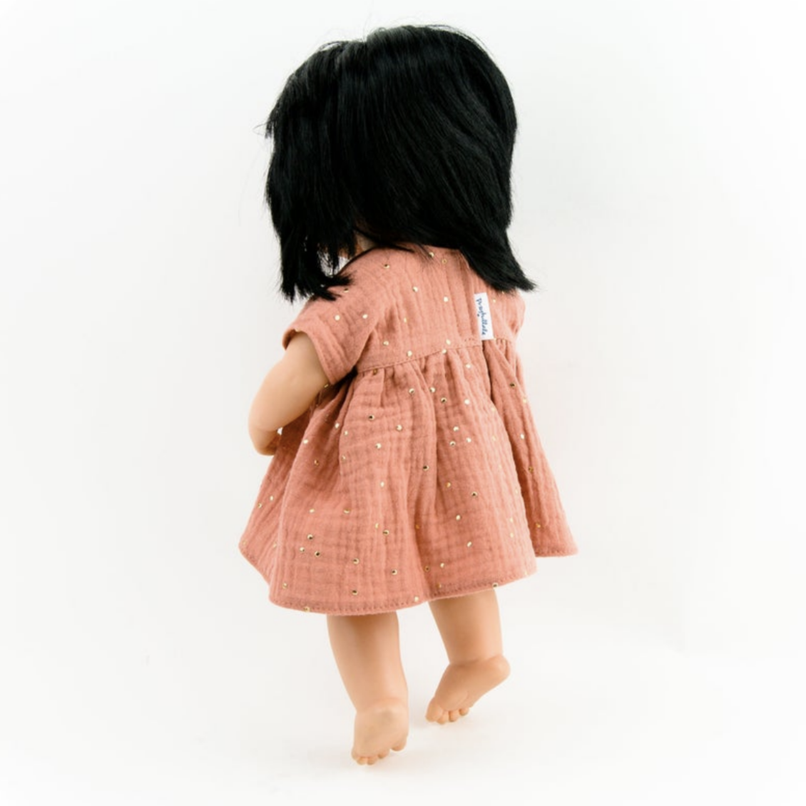 Marsala Muslin Dress: fits 15" Miniland Doll